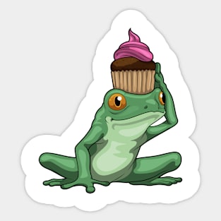 Frog Muffin Sticker